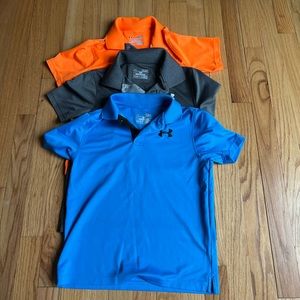 Under Armour youth small golf shirts